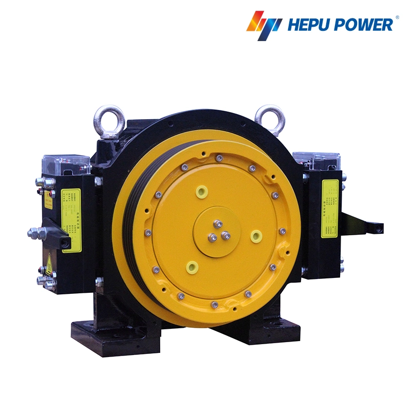 Supply 13 Person Elevator Parts Elevator Parts Elevator Gearless Traction Machine with Good Quality Roping2: 1 Machine Roomless