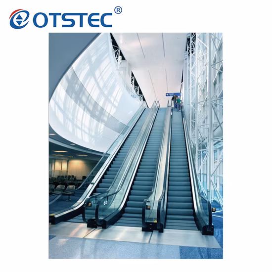 Escalator de métro de centre commercial extérieur ou intérieur d'entraînement de Vvvf de 35 degrés 0.5m/S